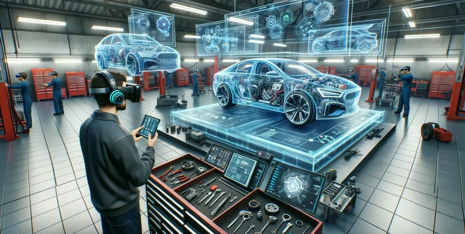 augmented reality (AR) in car maintenance and repair